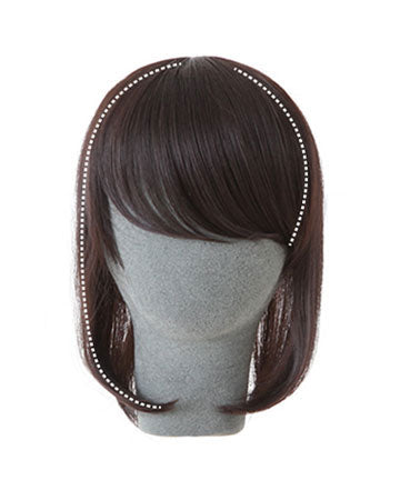 つむじあり前髪ウィッグ「ナチュラルタイプ」トップカバーヘアピース:自然なウィッグ通販(レディース/メンズ)MYWIG