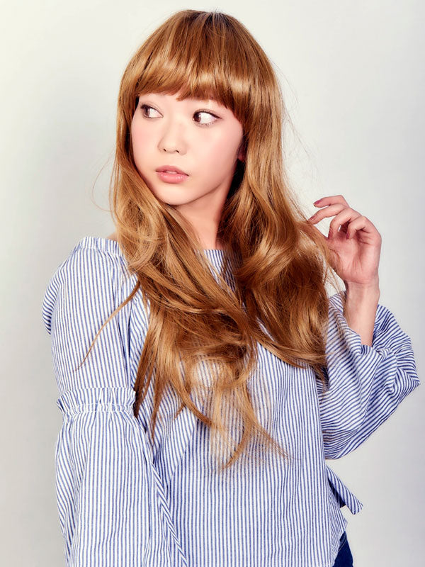 レディースフルウィッグ「ガーリッシュロングウェーブグラデーション」:自然なウィッグ通販のMYWIG