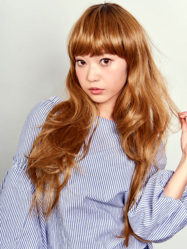 レディースフルウィッグ「ガーリッシュロングウェーブグラデーション」:自然なウィッグ通販のMYWIG
