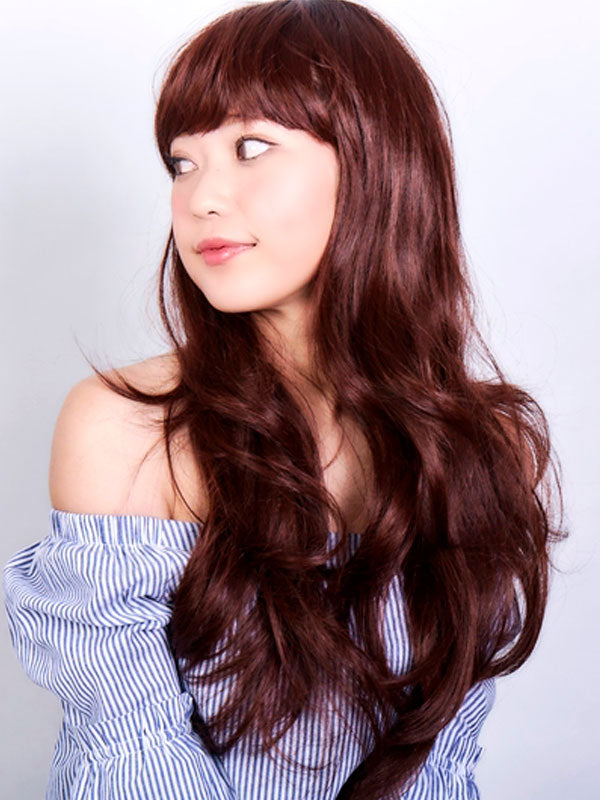 レディースフルウィッグ「ガーリッシュロングウェーブグラデーション」:自然なウィッグ通販のMYWIG