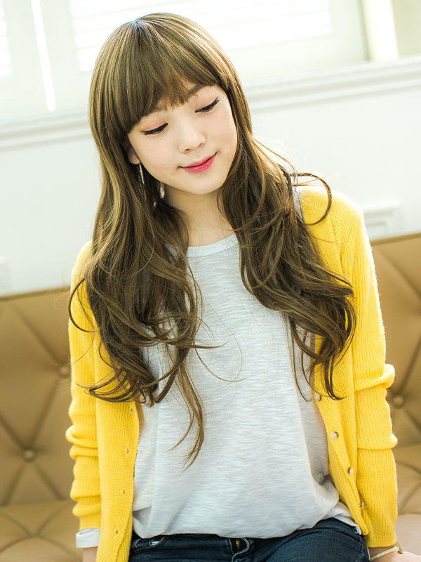 レディースフルウィッグ「ガーリッシュロングウェーブグラデーション」:自然なウィッグ通販のMYWIG