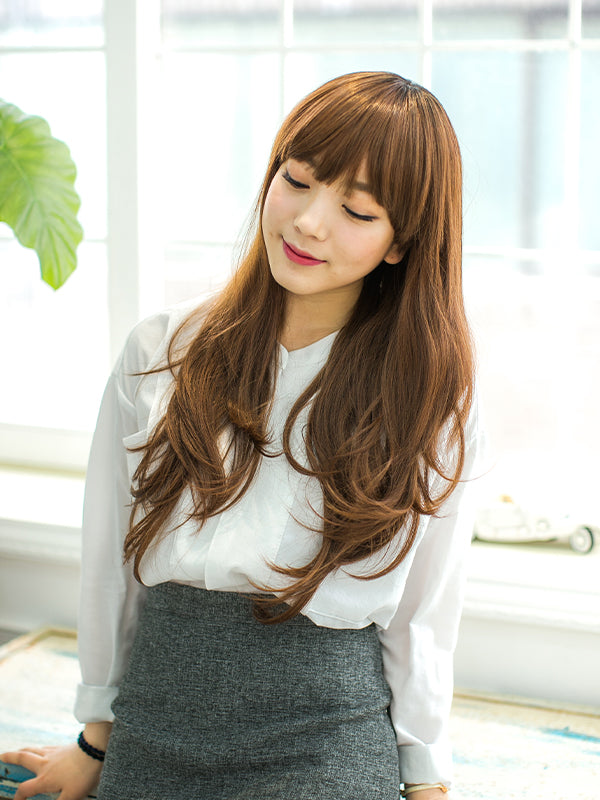 レディースフルウィッグ「ガーリッシュロングウェーブグラデーション」:自然なウィッグ通販のMYWIG