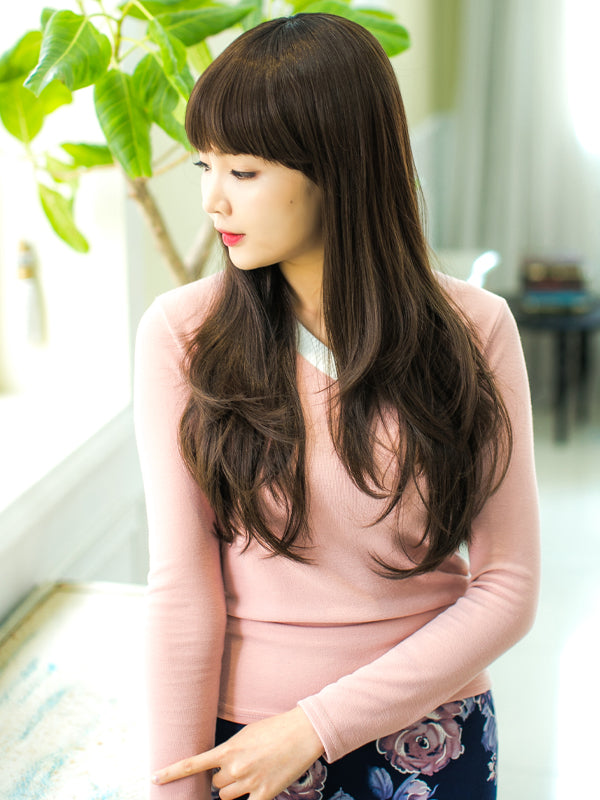 レディースフルウィッグ「ガーリッシュロングウェーブグラデーション」:自然なウィッグ通販のMYWIG