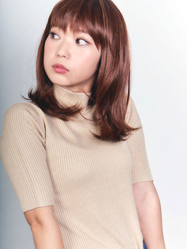 レディースフルウィッグ「ミディアムストレートグラデーション」