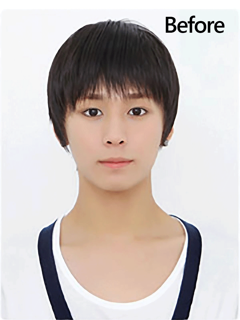 メンズウィッグ レイヤーカット Before & After