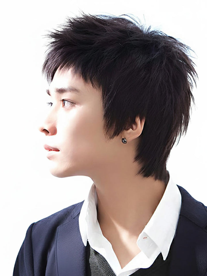 メンズウィッグ ショートシャギーカット