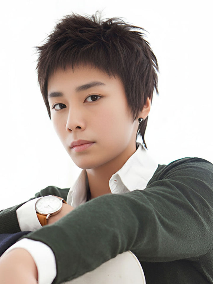 メンズウィッグ ショートシャギーカット