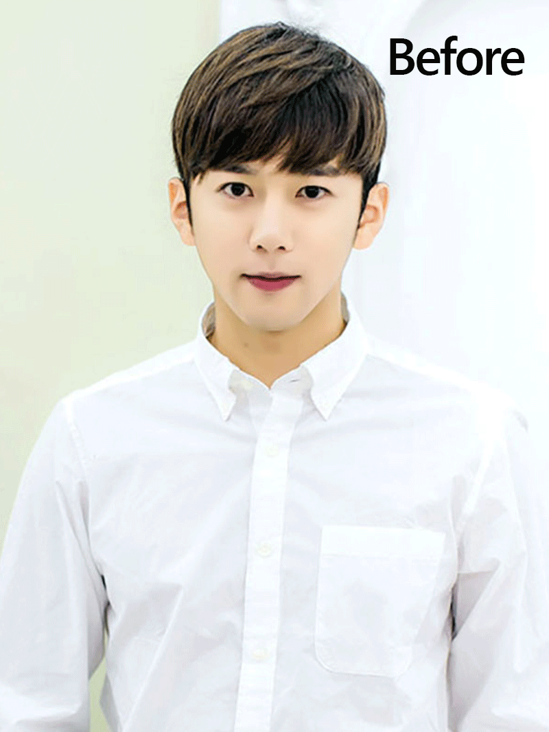 メンズウィッグ ショートシャギーカット Before&After