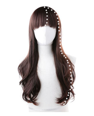 レディースフルウィッグ「ガーリッシュロングウェーブグラデーション」:自然なウィッグ通販のMYWIG