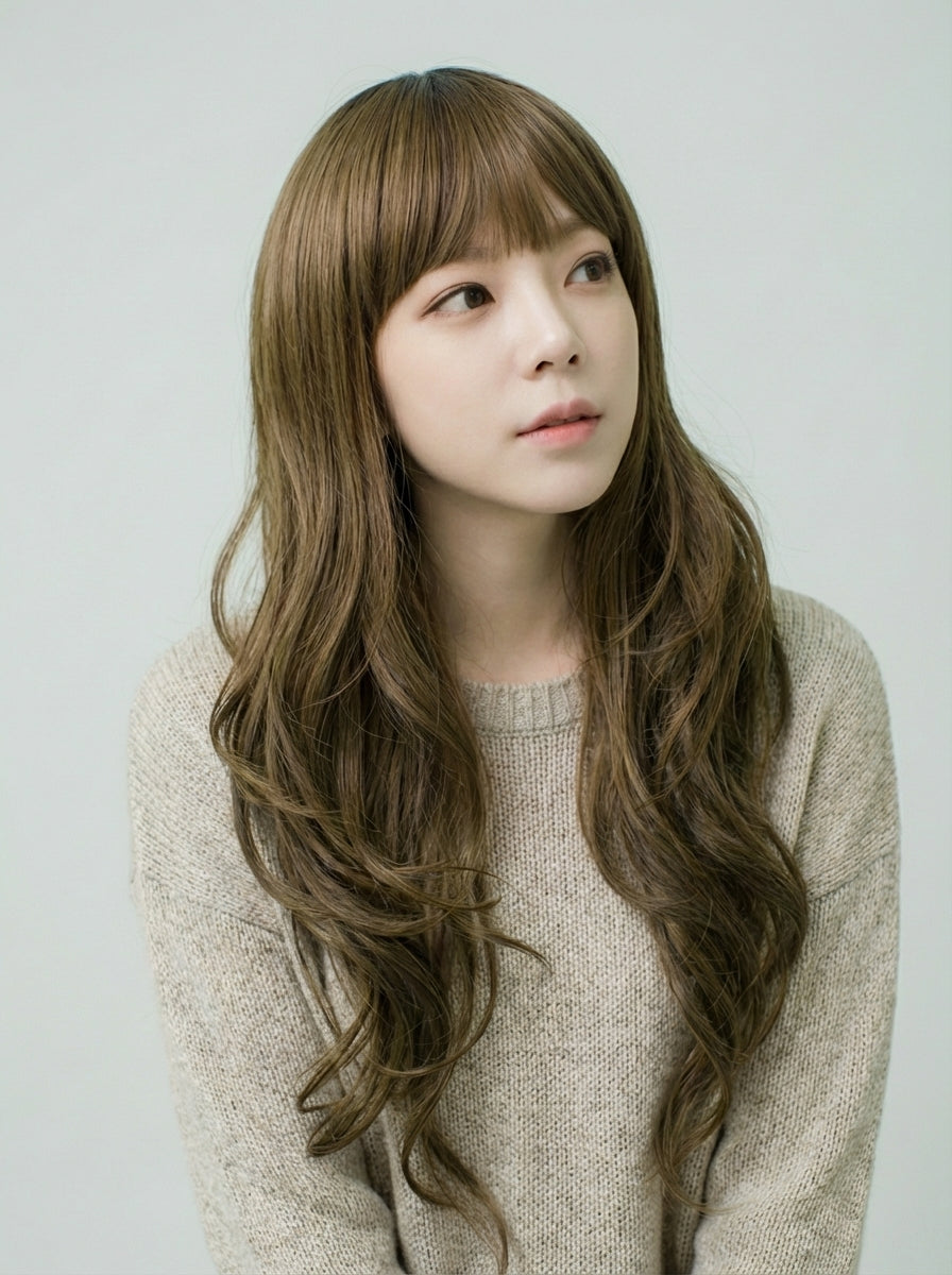 フルウィッグ ガーリッシュロングウェーブ：自然なウィッグ通販