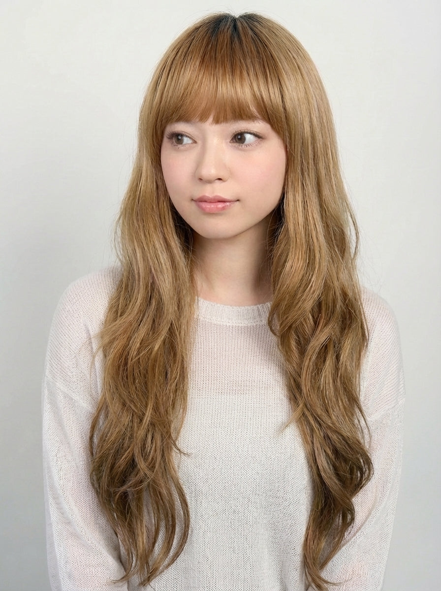 フルウィッグ ガーリッシュロングウェーブ：自然なウィッグ通販