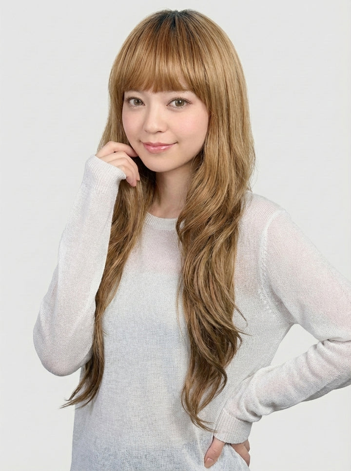 フルウィッグ ガーリッシュロングウェーブ：自然なウィッグ通販