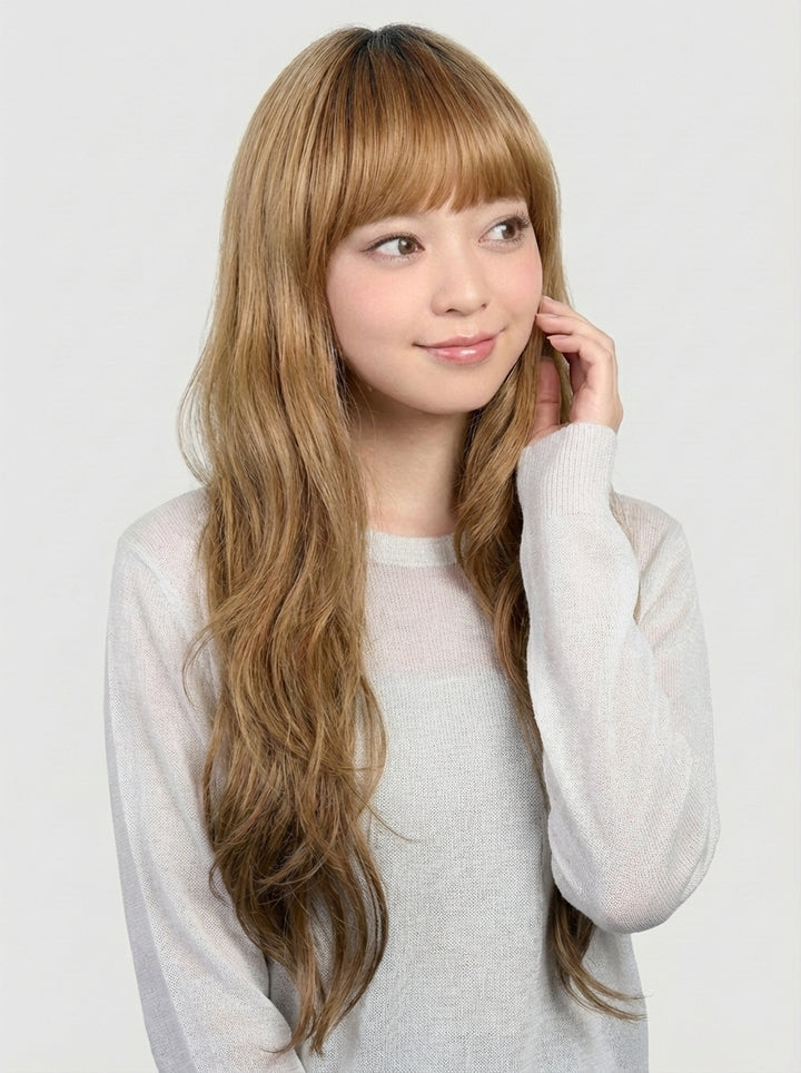 フルウィッグ ガーリッシュロングウェーブ：自然なウィッグ通販