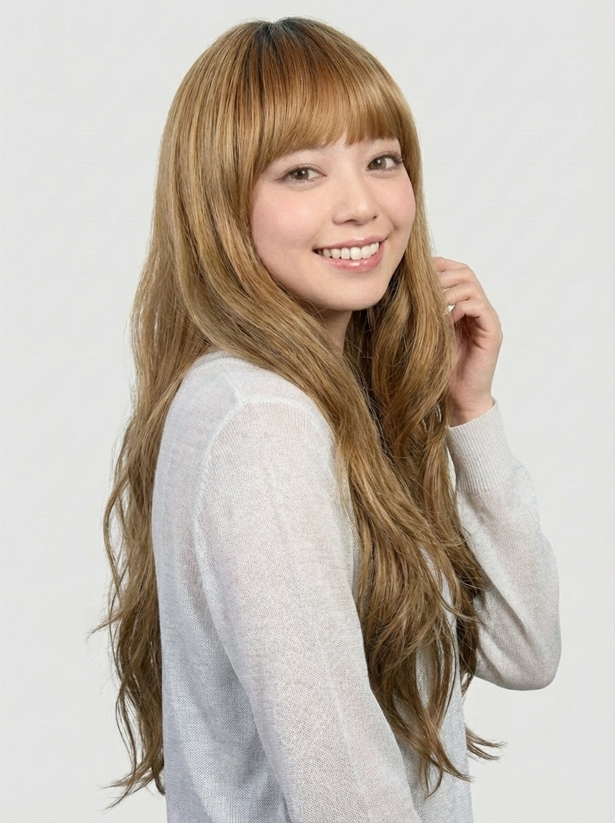 フルウィッグ ガーリッシュロングウェーブ：自然なウィッグ通販