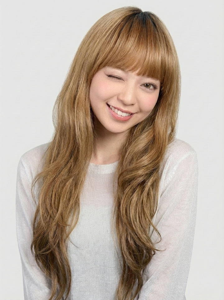 フルウィッグ ガーリッシュロングウェーブ：自然なウィッグ通販