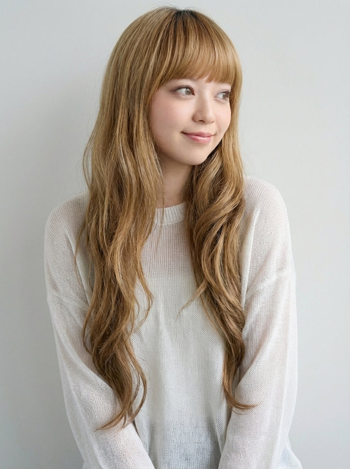 フルウィッグ ガーリッシュロングウェーブ：自然なウィッグ通販