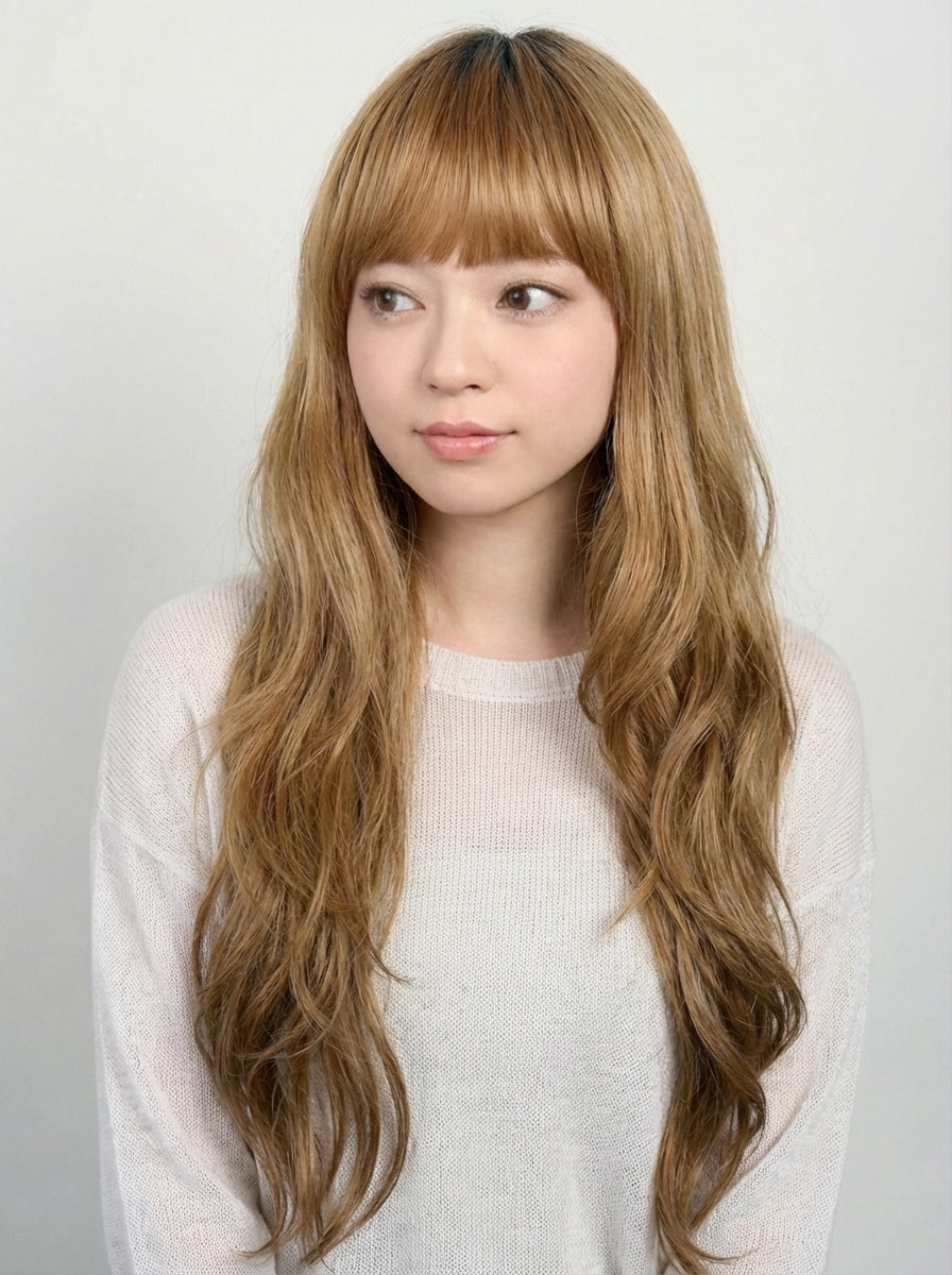 フルウィッグ ガーリッシュロングウェーブ：自然なウィッグ通販