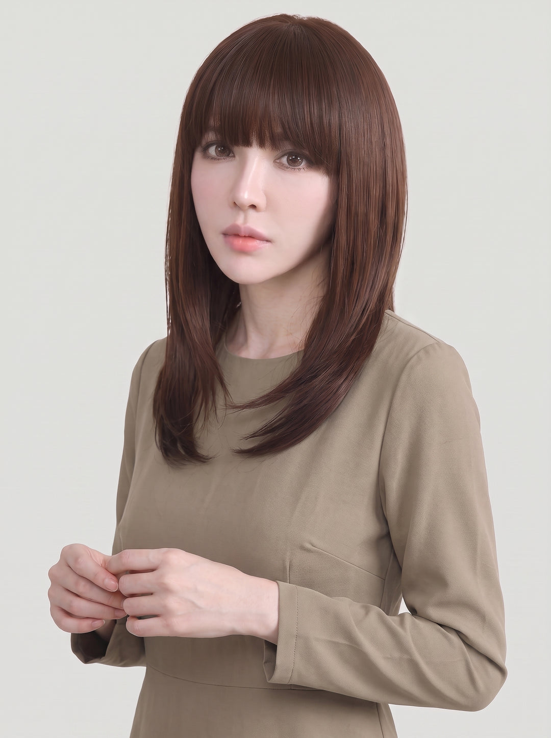 フルウィッグ ミディアムストレート：自然なウィッグ通販MYWIG
