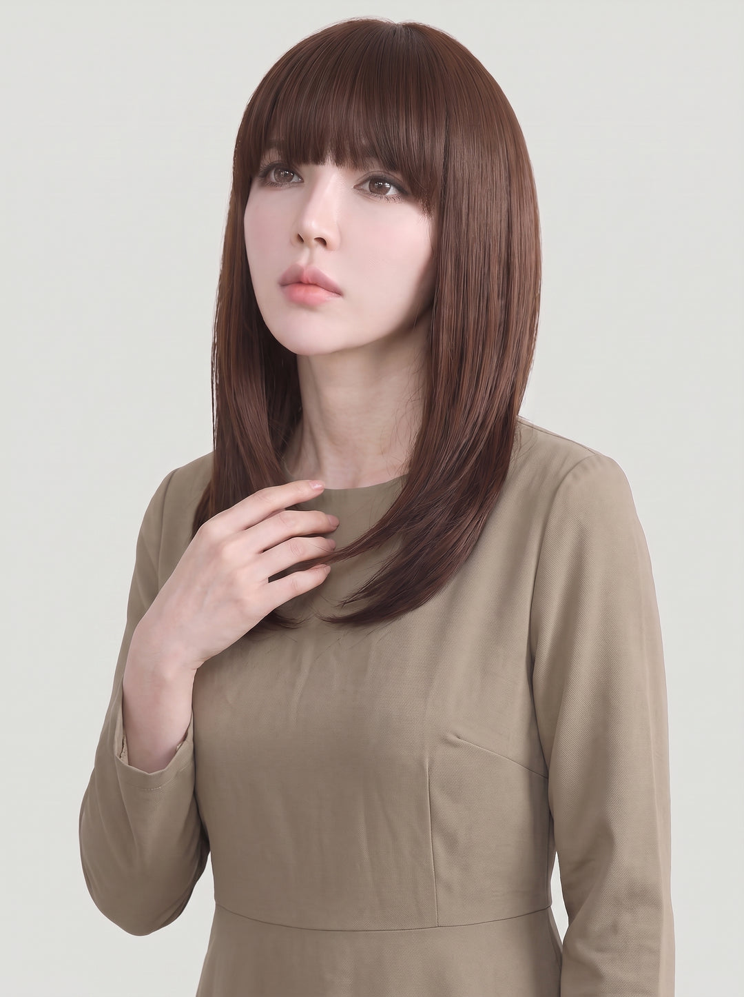 フルウィッグ ミディアムストレート：自然なウィッグ通販MYWIG