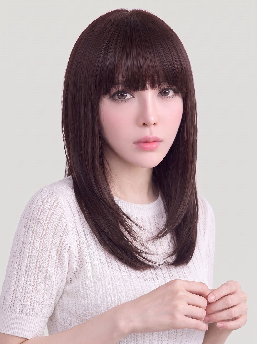 フルウィッグ ミディアムストレート：自然なウィッグ通販MYWIG