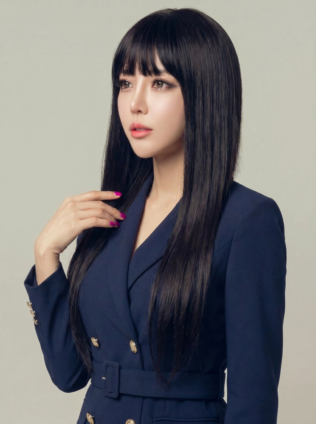 フルウィッグ レースストレート：自然なウィッグ通販MYWIG