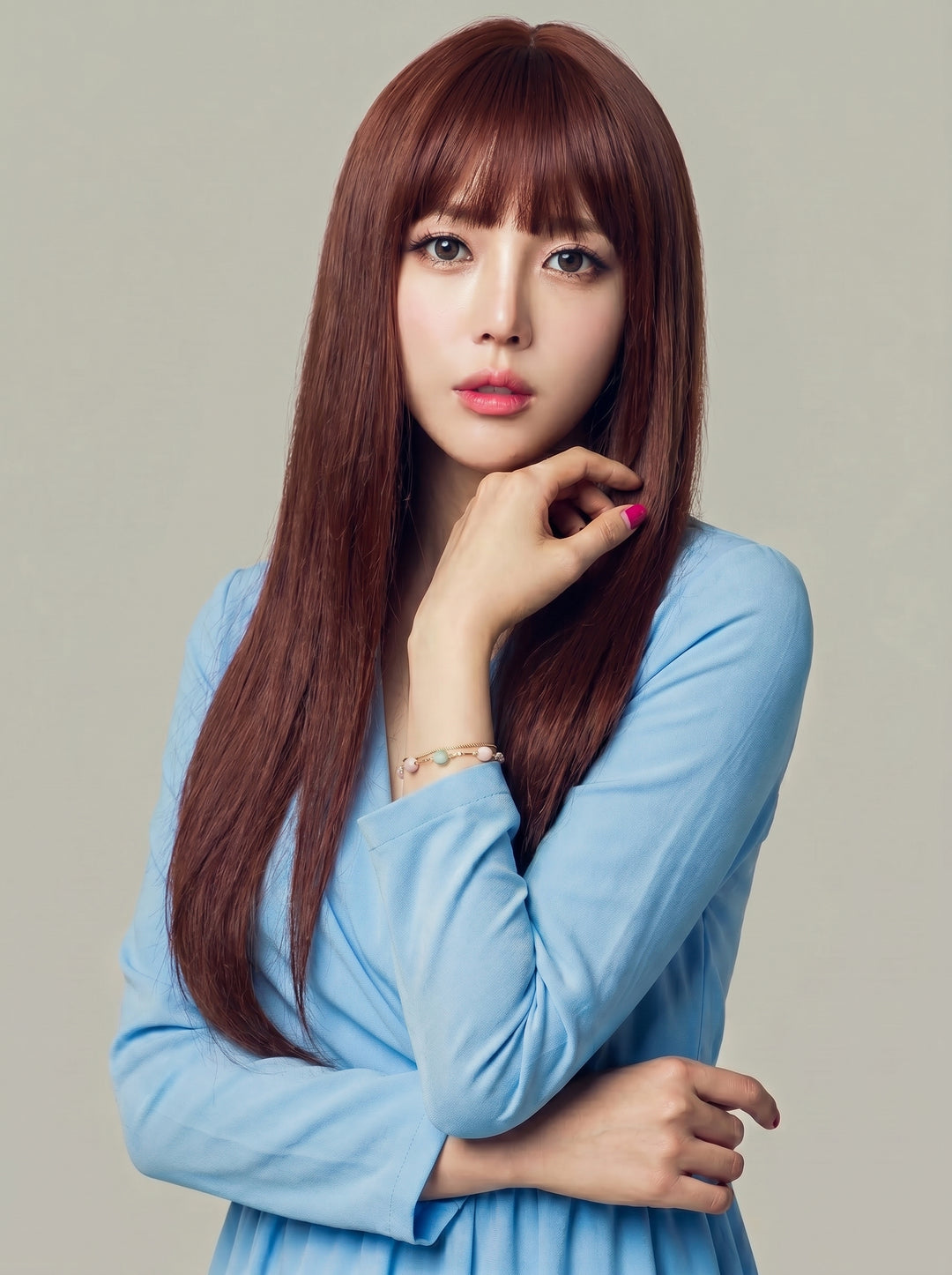 フルウィッグ レースストレート：自然なウィッグ通販MYWIG