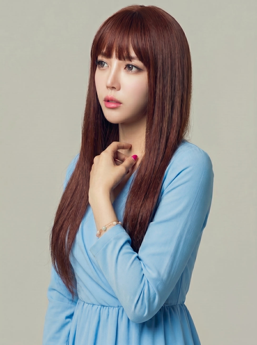 フルウィッグ レースストレート：自然なウィッグ通販MYWIG
