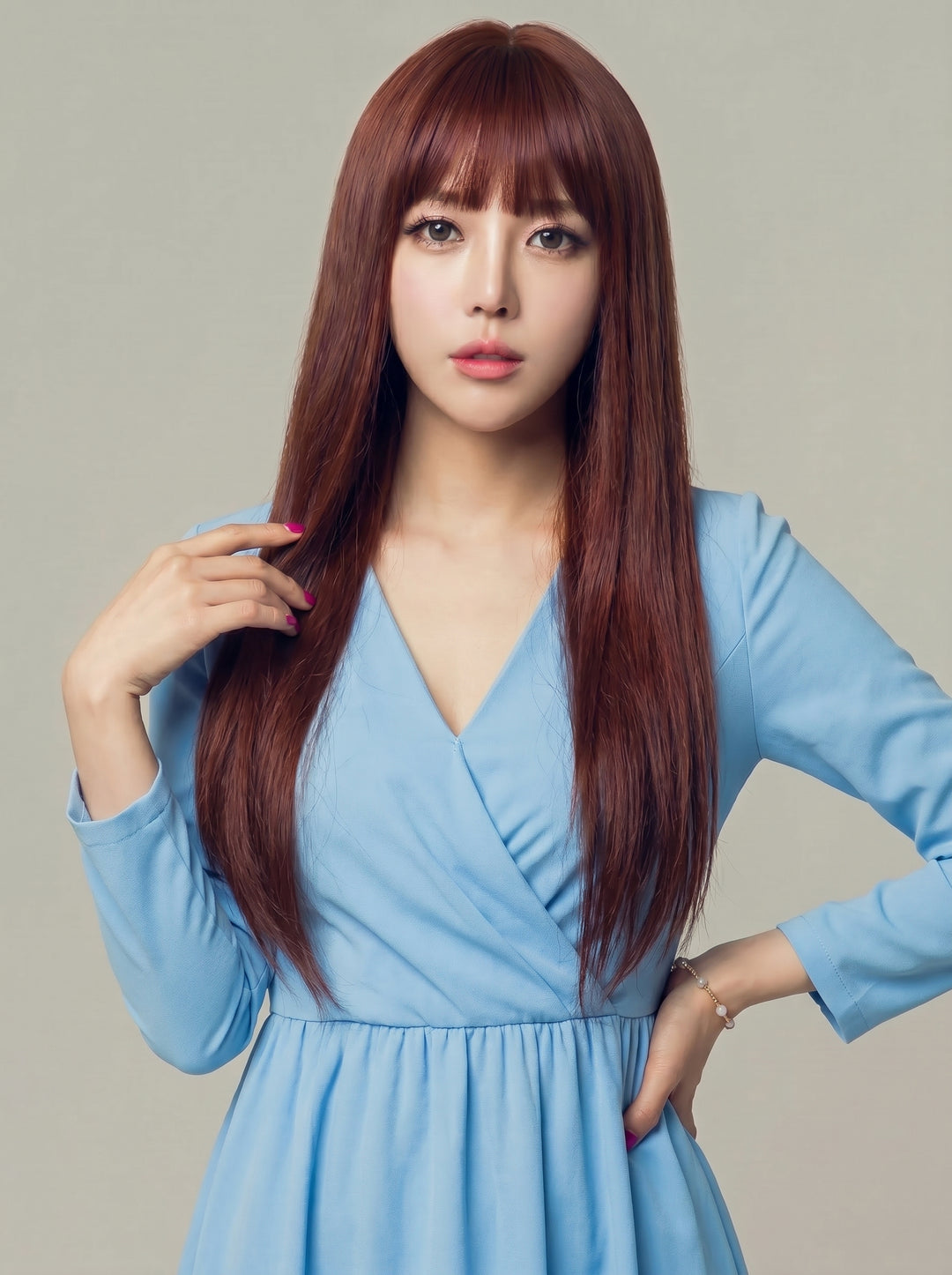 フルウィッグ レースストレート：自然なウィッグ通販MYWIG