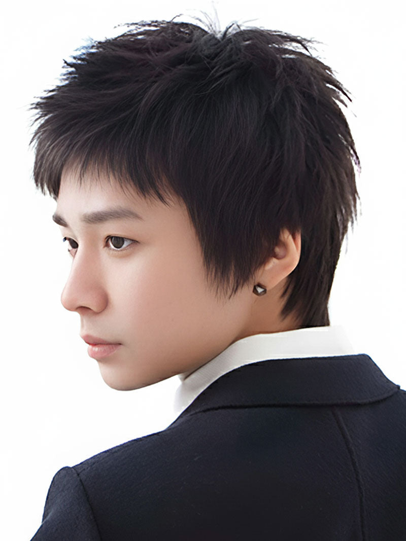 メンズウィッグ ショートシャギーカット