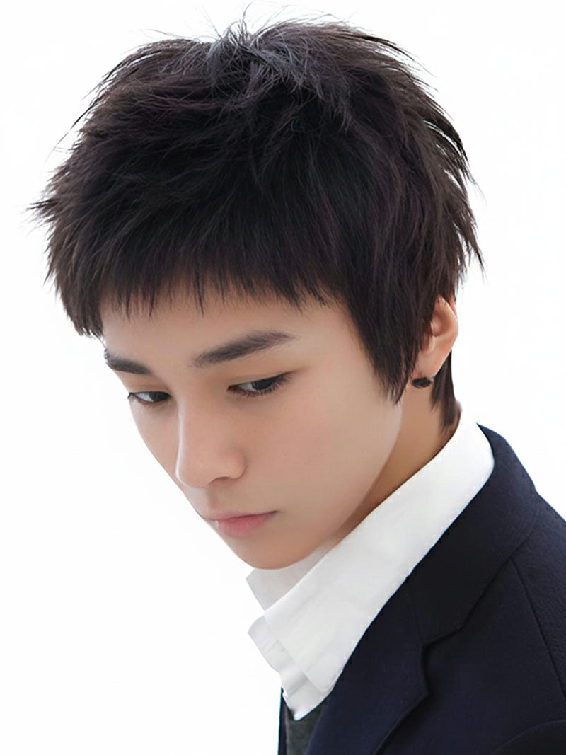 メンズウィッグ ショートシャギーカット