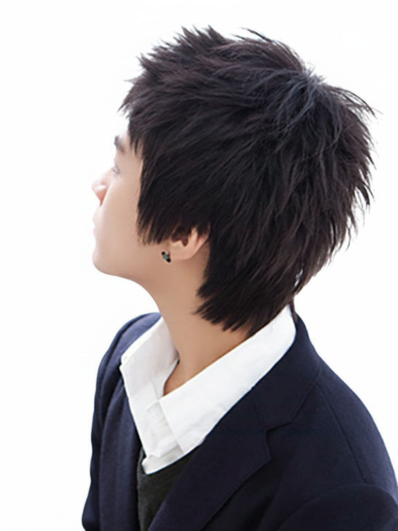 メンズウィッグ ショートシャギーカット