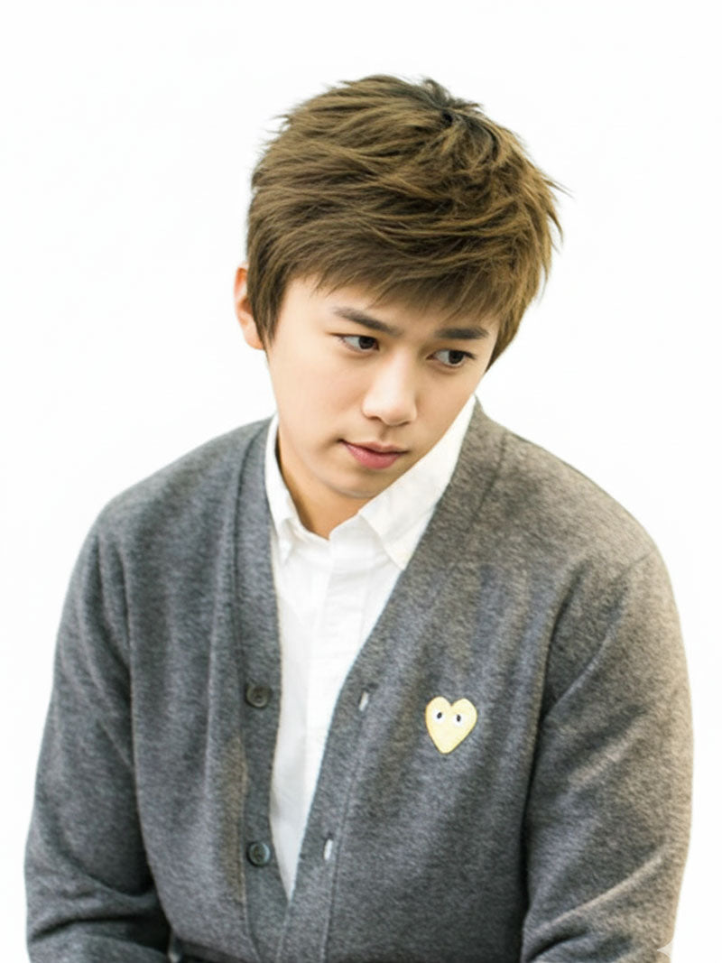 メンズウィッグ ショートシャギーカット