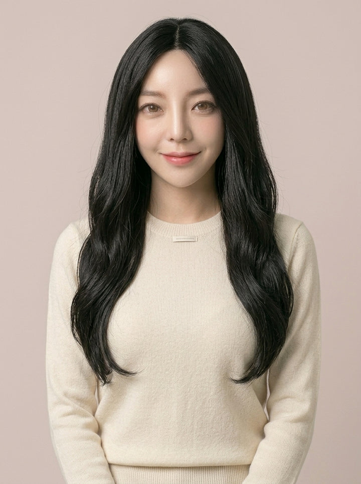 フルウィッグ ナチュラルロングウェーブサイド：自然なウィッグ通販MYWIG