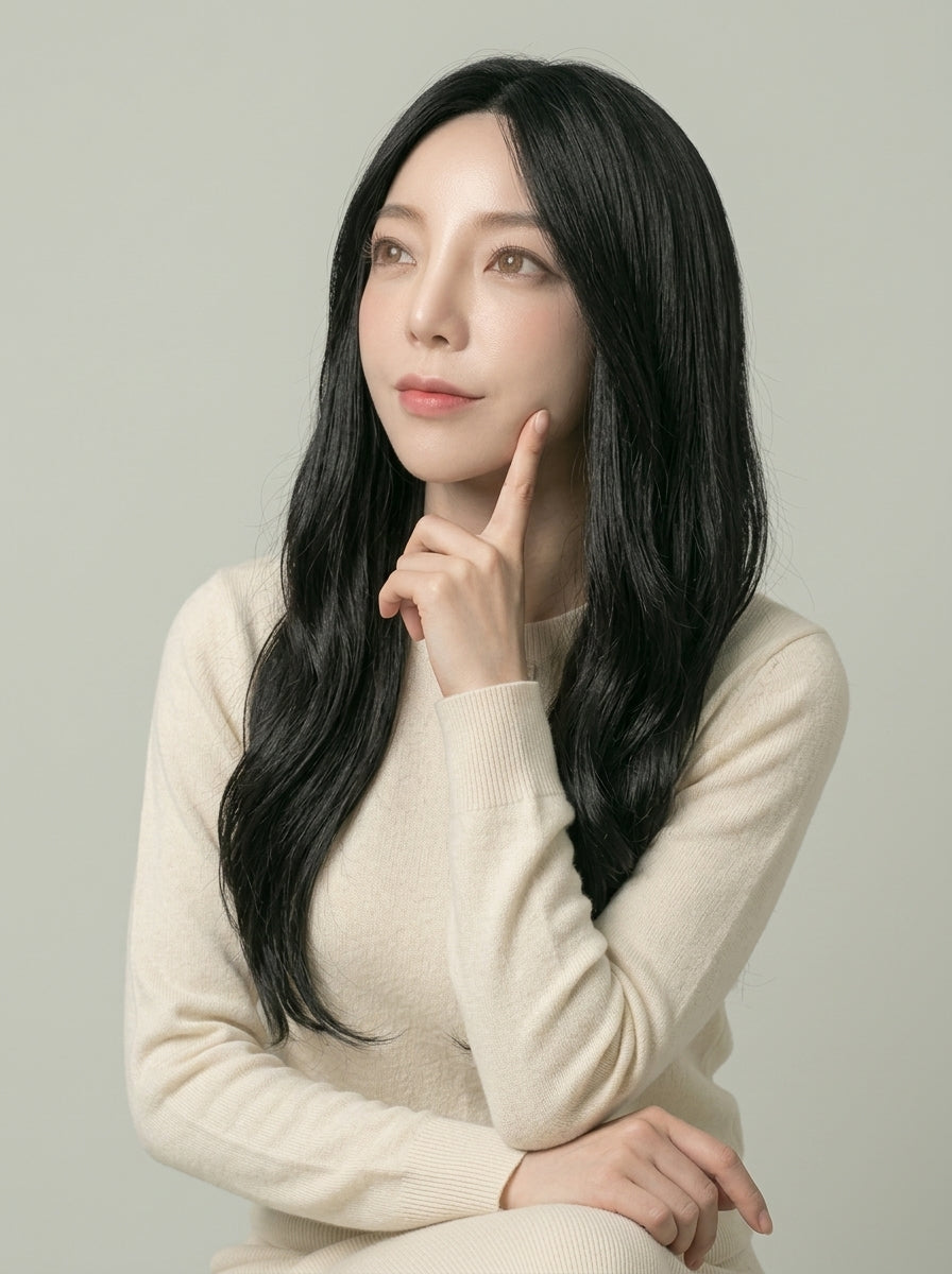 フルウィッグ ナチュラルロングウェーブサイド：自然なウィッグ通販MYWIG
