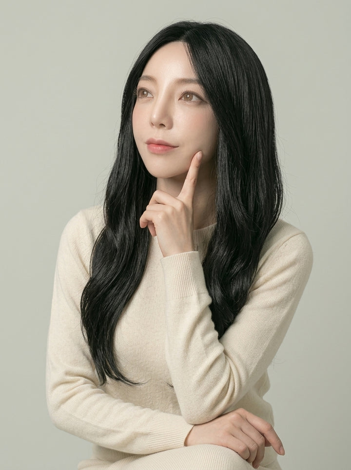 フルウィッグ ナチュラルロングウェーブサイド：自然なウィッグ通販MYWIG