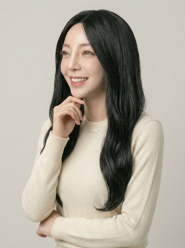 フルウィッグ ナチュラルロングウェーブサイド：自然なウィッグ通販MYWIG
