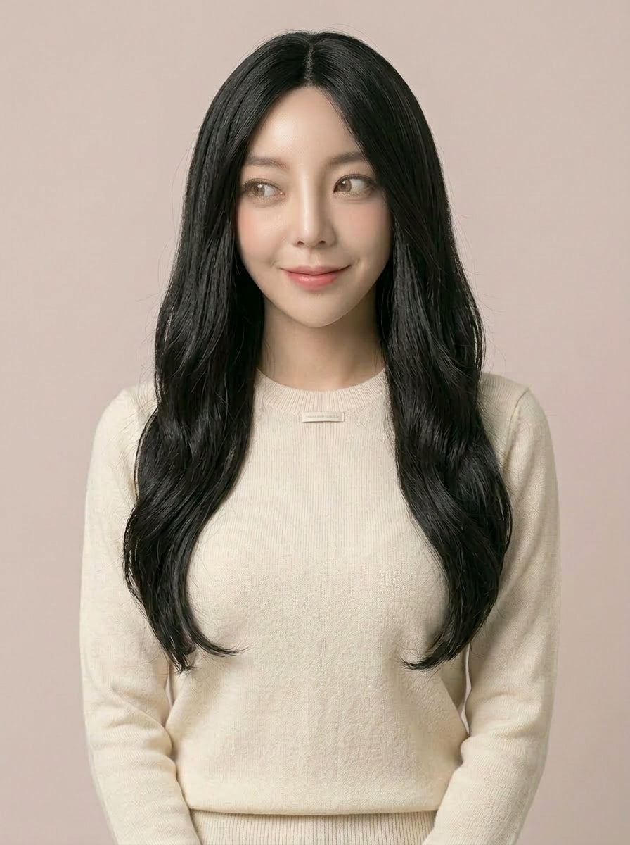フルウィッグ ナチュラルロングウェーブサイド：自然なウィッグ通販MYWIG