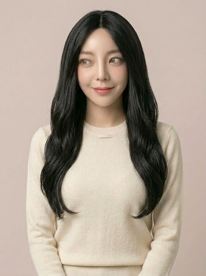 フルウィッグ ナチュラルロングウェーブサイド：自然なウィッグ通販MYWIG