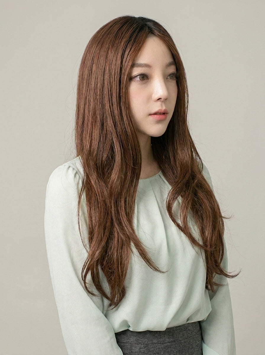 フルウィッグ ナチュラルロングウェーブサイド：自然なウィッグ通販MYWIG