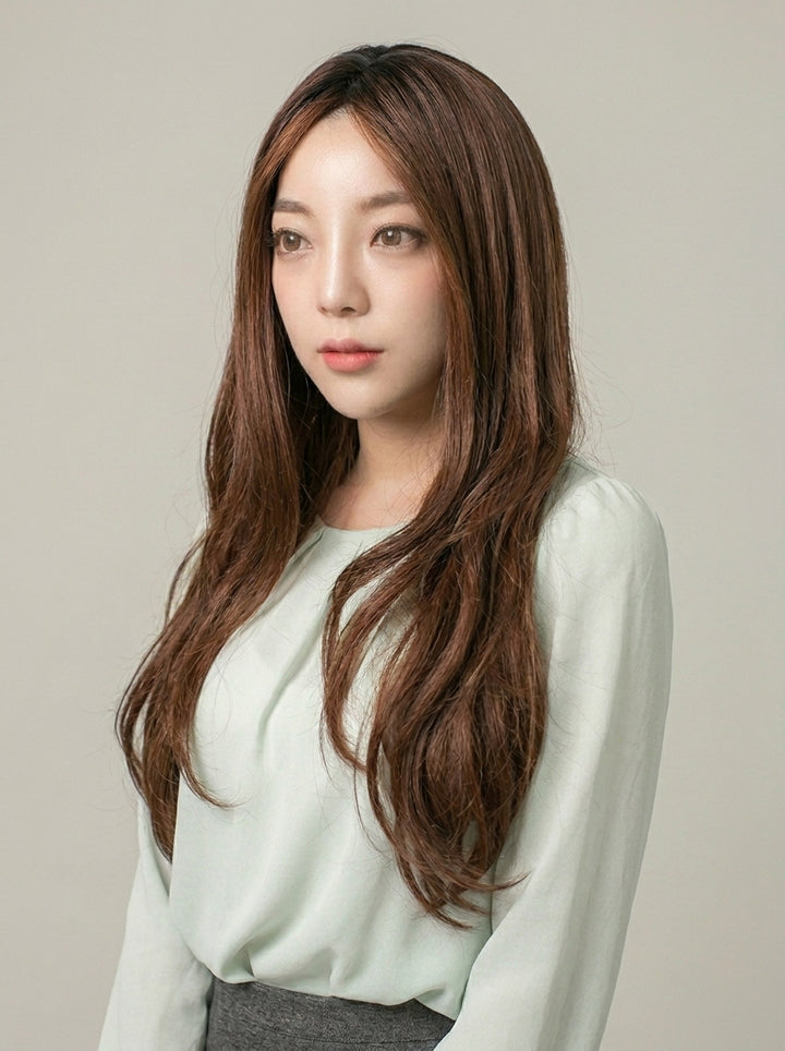 フルウィッグ ナチュラルロングウェーブサイド：自然なウィッグ通販MYWIG