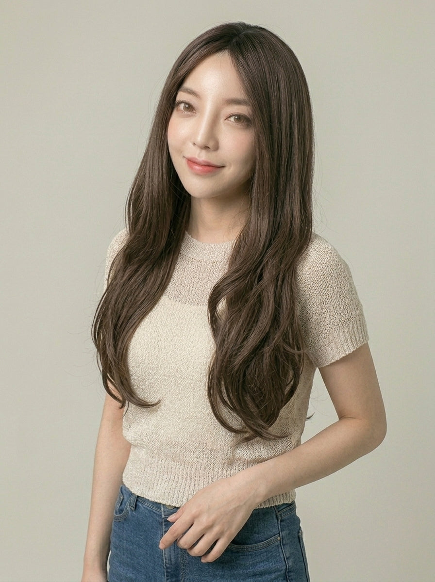 フルウィッグ ナチュラルロングウェーブサイド：自然なウィッグ通販MYWIG