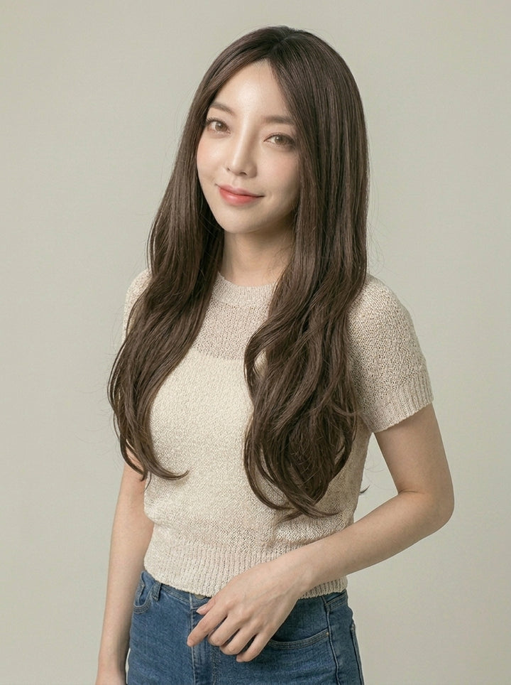 フルウィッグ ナチュラルロングウェーブサイド：自然なウィッグ通販MYWIG