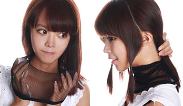 ハーフウィッグの付け方