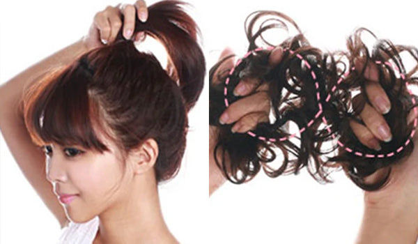 シュシュウィッグの付け方