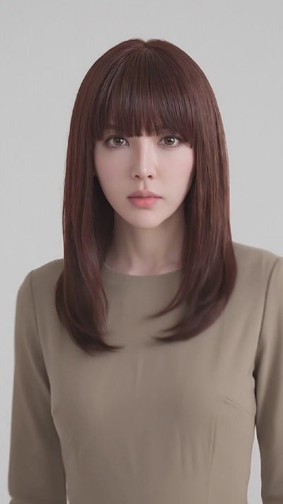 フルウィッグ ミディアムストレート：自然なウィッグ通販MYWIG