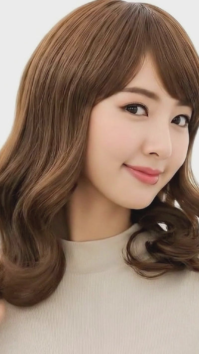 フルウィッグ ミディアムカール：自然なウィッグ通販（レディース／メンズ）MYWIG